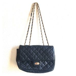Vintage Ann Taylor black quilted bag